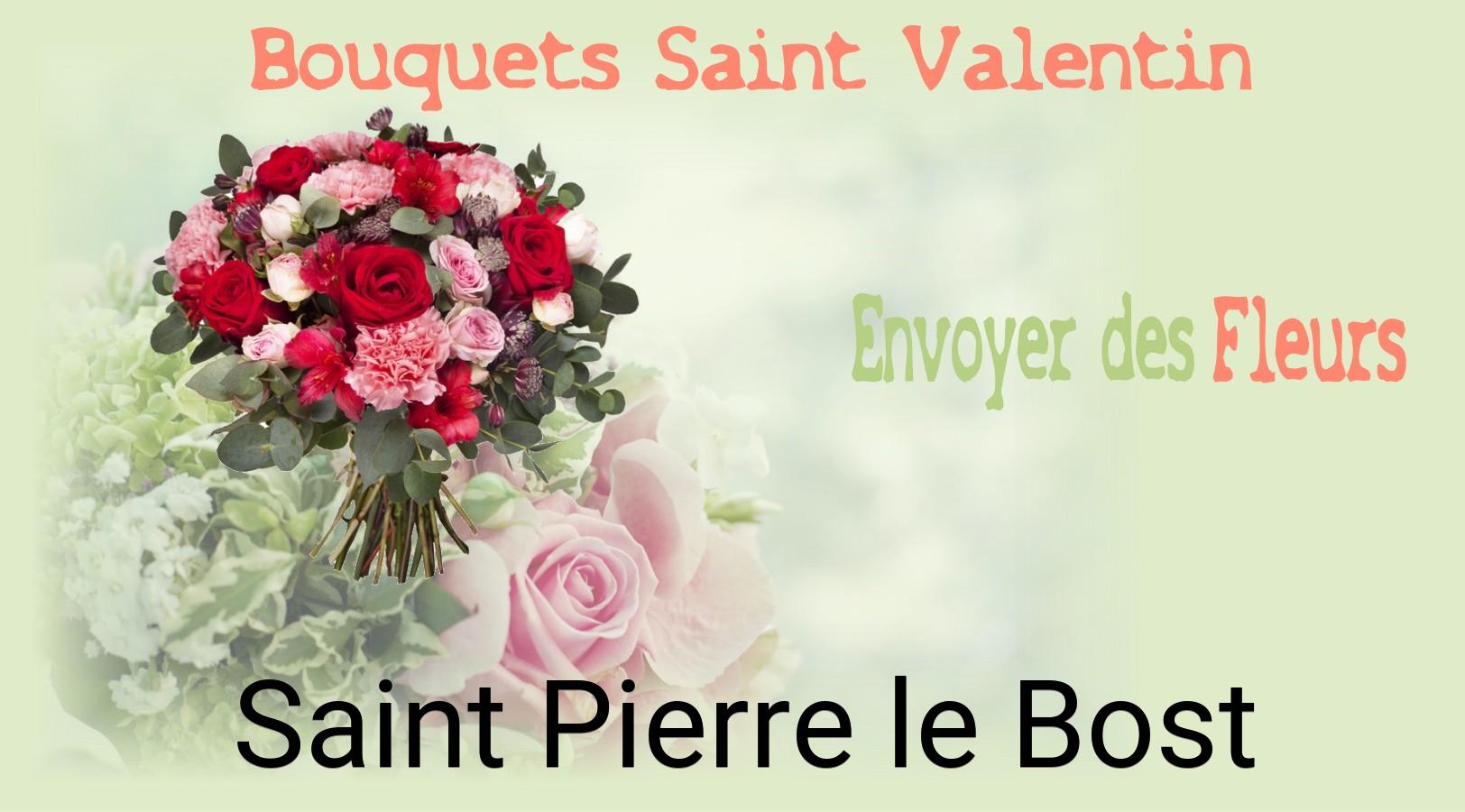 Roses de Saint-Valentin livrées à Saint-Pierre-le-Bost